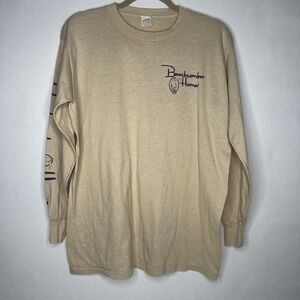 Vintage Beach Beachcomber Homer Toucan Long Sleeve Tee T-Shirt L Large Retro